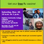 Free flu vaccine clinics, Nov. 20