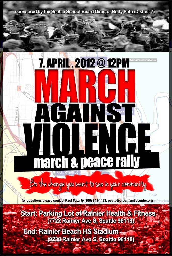 Join Betty Patu in a March Against Violence