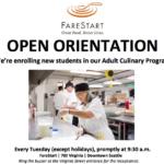 FareStart is NOW Enrolling for Adult Culinary Program!