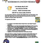 Community Involvement Meeting: Rainier Beach Late Night Program, May 23
