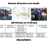 Weekly Update of the Corner Greeters!