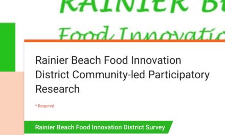 Rainier Beach Food Innovation District Community-led Participatory Research