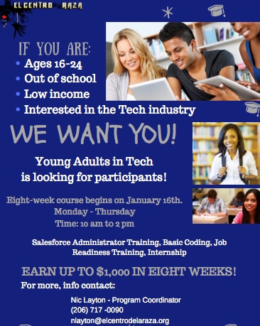 Young Adults in Tech (YAT) is Recruiting!