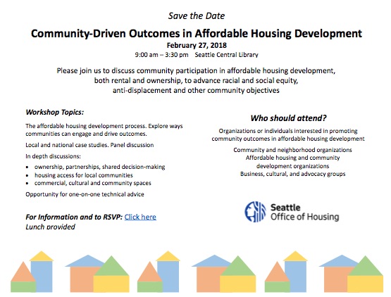 Community Driven Affordable Housing Event