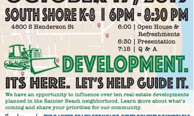 Rainier Beach Town Hall:October 17th, 2019