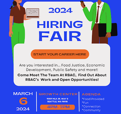 Rainier Beach Action Coalition’s 2nd Annual Hiring Fair